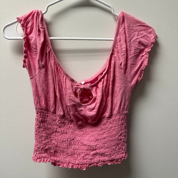 Me to We Pink Pacsun Off the Shoulder Top - Picture 1 of 3